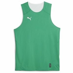 Puma HOOPS TEAM REVERSE PRACTICE JERSEY Pánsky basketbalový dres, zelená, veľkosť XXXL