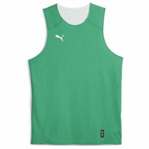 Puma HOOPS TEAM REVERSE PRACTICE JERSEY Pánsky basketbalový dres, zelená, veľkosť L