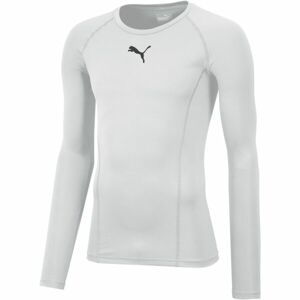 Puma LIGA BASELAYER TEE LS JR Chlapčenské tričko, biela, veľkosť 176