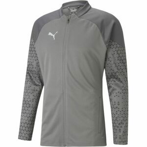 Puma TEAMCUP TRAINING JACKET Pánska futbalová bunda, sivá, veľkosť S