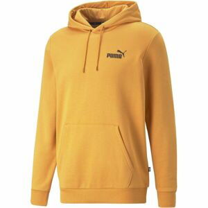 Puma ESS+2 COL SMALL LOGO HOODIE FL Pánska mikina, žltá, veľkosť XS