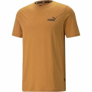 Puma ESS SMALL LOGO TEE Pánske tričko, hnedá, veľkosť XS