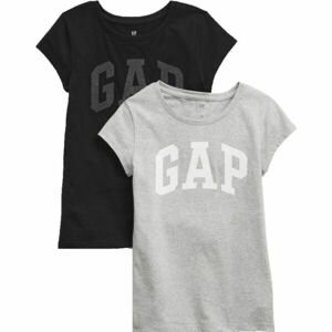 GAP V-SS LOGO GRPH T XLS 2PK Dievčenské tričko, čierna, veľkosť S