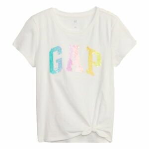 GAP V-FEB SS ELV LOGO Dievčenské tričko, biela, veľkosť S