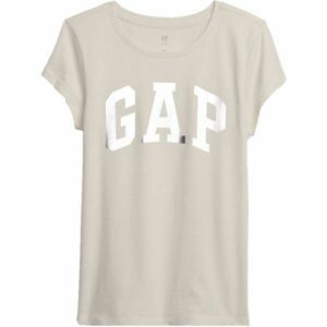 GAP V-FR SS VALUE LOGO TEE Dievčenské tričko, béžová, veľkosť L