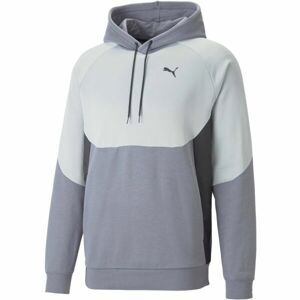 Puma ALPHA HOODIE FL G Dievčenská mikina, sivá, veľkosť XXL