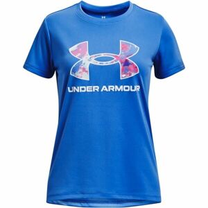 Under Armour TECH SOLID PRINT FILL BL SSC Dievčenské tričko, modrá, veľkosť ymd