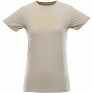 NAX JULEPA Dámske tričko, béžová, veľkosť L