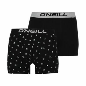O'Neill AOP LOGO&PLAIN 2-PACK Pánske boxerky, čierna, veľkosť