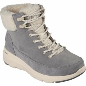 Skechers GLACIAL ULTRA - WOODLANDS Dámska zimná obuv, sivá, veľkosť