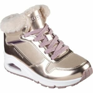 Skechers UNO - COZY ON AIR Detská zimná obuv, zlatá, veľkosť 30