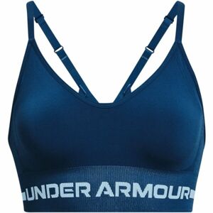 Under Armour SEAMLESS LOW LONG BRA Športová podprsenka, modrá, veľkosť L