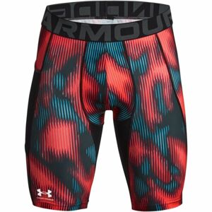 Under Armour HG PRINTED LONG SHORTS Pánske šortky, oranžová, veľkosť M