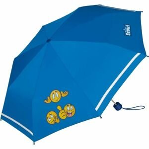 SCOUT EMOJI Detský skladací dáždnik, modrá, veľkosť