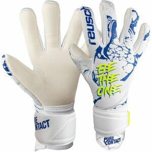 Reusch PURE CONTACT SILVER Futbalové brankárske rukavice, biela, veľkosť