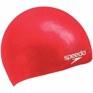 Speedo MOULDED SILC CAP JU Juniorská plavecká čiapka, červená, veľkosť os