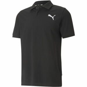 Puma ESS PIQUE POLO Pánske polo tričko, čierna, veľkosť M