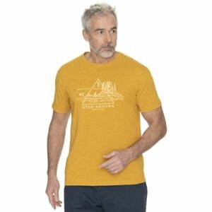 BUSHMAN DEMING Pánske tričko, žltá, veľkosť M