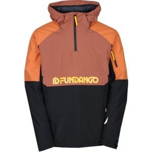 FUNDANGO BURNABY Pánska lyžiarska/snowboardová bunda, oranžová, veľkosť L