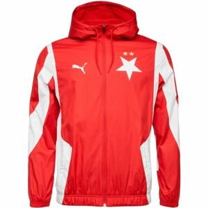 Puma SKS PREMATCH JACKET Pánska futbalová bunda, červená, veľkosť L