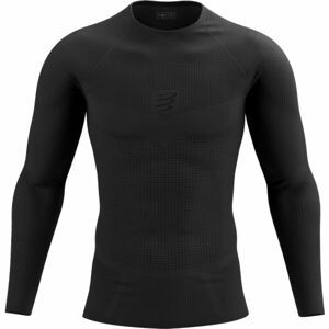 Compressport ON/OFF BASE LAYER LS TOP M Pánske funkčné tričko, čierna, veľkosť XL