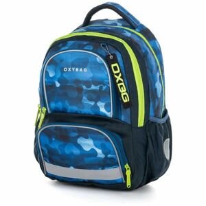 Oxybag NEXT CAMO Školský batoh, modrá, veľkosť os