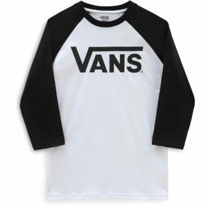 Vans CLASSIC VANS RAGLAN-B Chlapčenské tričko, biela, veľkosť S