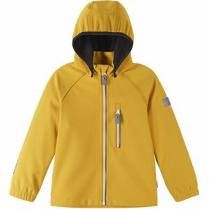 REIMA VANTTI Detská softshellová bunda, žltá, veľkosť 104