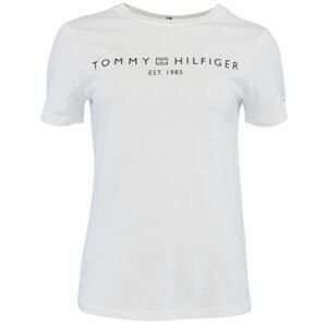 Tommy Hilfiger LOGO CREW NECK Dámske tričko, biela, veľkosť L