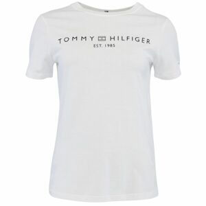 Tommy Hilfiger LOGO CREW NECK Dámske tričko, biela, veľkosť S
