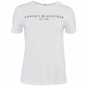 Tommy Hilfiger LOGO CREW NECK Dámske tričko, biela, veľkosť