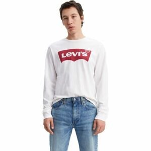 Levi's LS STD GRAPHIC TEE Pánske tričko s dlhým rukávom, biela, veľkosť 2XL