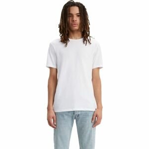 Levi's SLIM 2PK CREWNECK 1 Pánske tričko, biela, veľkosť M
