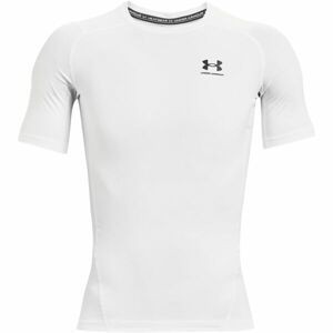 Under Armour HG ARMOUR COMP SS Pánske tričko, biela, veľkosť