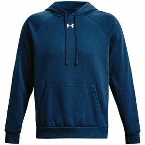 Under Armour RIVAL FLEECE HOODIE Pánska mikina, modrá, veľkosť L