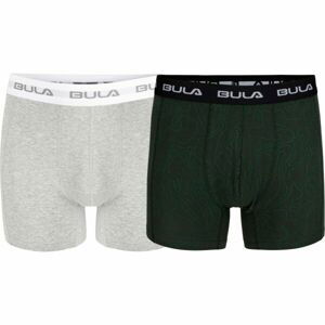 Bula 2 PK BULA BOXER Pánske boxerky, sivá, veľkosť M