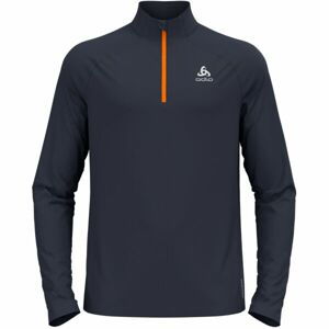 Odlo 1/2 ZIP ESSENTIAL CERAMIWARM Pánska mikina, tmavo sivá, veľkosť