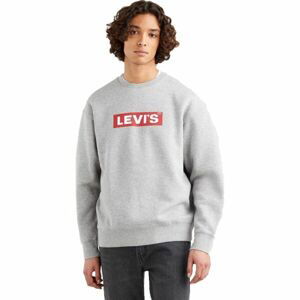 Levi's T3 RELAXED GRAPHIC CREW Pánska mikina, sivá, veľkosť L