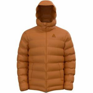 Odlo ASCENT N-THERMIC HOODED INSULATED JACKET Pánska bunda, hnedá, veľkosť M