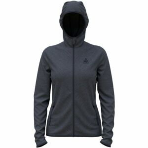 Odlo ROY MID LAYER HOODY Dámska flísová mikina, tmavo sivá, veľkosť M