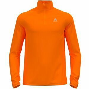 Odlo M MID LAYER 1/2 ZIP BERRA LIGHT Pánska stredná vrstva, oranžová, veľkosť L