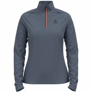 Odlo W MIDLAYER 1/2 ZIP BESSO Dámska mikina, sivá, veľkosť XS