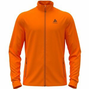 Odlo MID LAYER FULL ZIP BERRA Pánska mikina, oranžová, veľkosť L