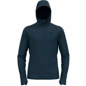 Odlo PERFORMANCE WOOL X-WARM HOODY Pánska mikina, tmavo modrá, veľkosť XXL