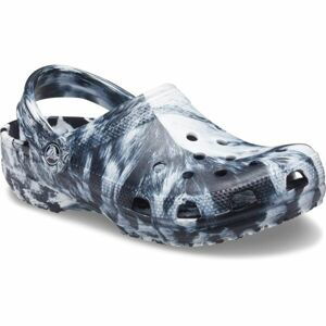 Crocs CLASSIC MARBLED CLOG Unisex nazúvacia obuv, čierna, veľkosť 45/46