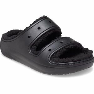 Crocs CLASSIC COZZZY SANDAL Unisex sandále, čierna, veľkosť 43/44