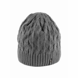 Finmark Zimná čiapka Zimná pletená čiapka, tmavo sivá, veľkosť os