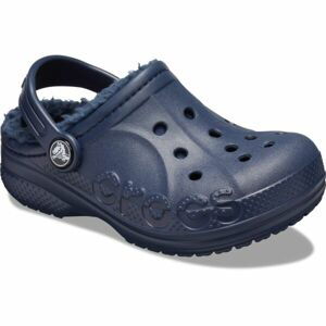 Crocs BAYA LINED CLOG K Detské šľapky, tmavo modrá, veľkosť 29/30