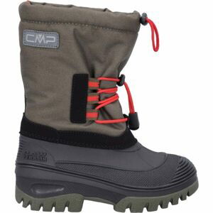 CMP KIDS AHTO WP SNOW BOOTS Detské snehule, khaki, veľkosť 33