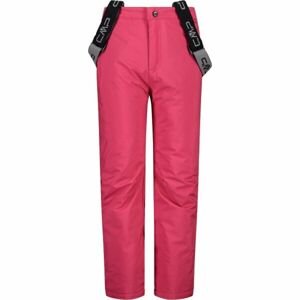 CMP KID SALOPETTE Dievčenské lyžiarske nohavice, ružová, veľkosť 128